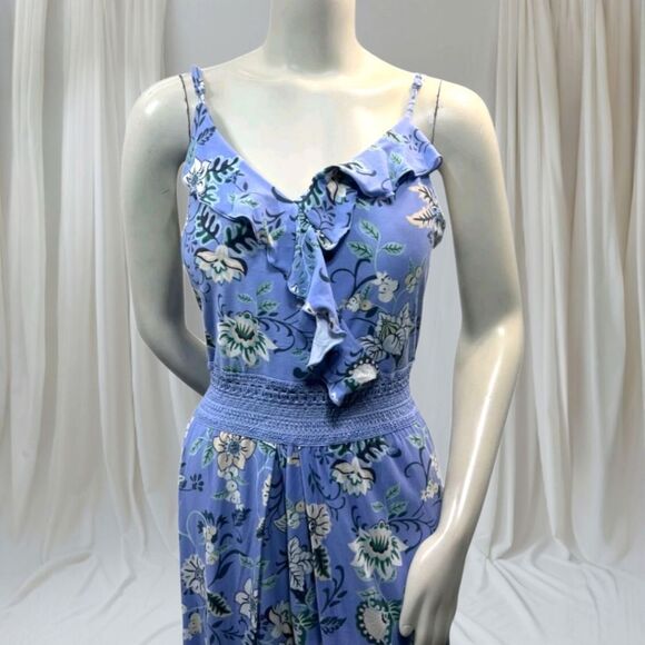 NO BOUNDRIES Plus Size Women's Super Soft Sleeveless Open Front Maxi Romper XXL - Picture 3 of 13